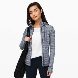 Lululemon Women's Hooded Define Jacket - White/Grey/Navy